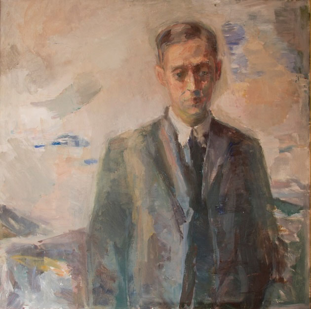Fartein Valen, portrett av Agnes Hiorth, ca. 1928 